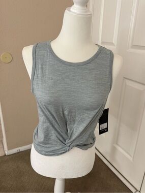 90 Degree By Reflex Heather Gray Twist-Front Tank